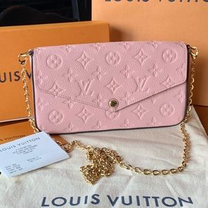 Felicie Pochette Monogram Empreinte Rose Poudre